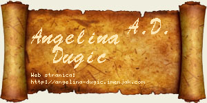 Angelina Dugić vizit kartica